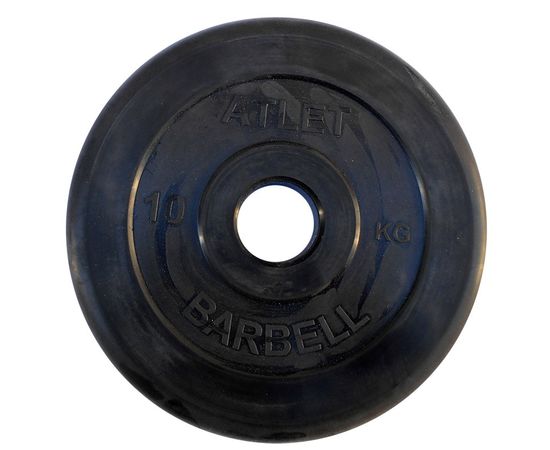 Диск обрезиненный BARBELL ATLET 10 кг (диаметр 51 мм)