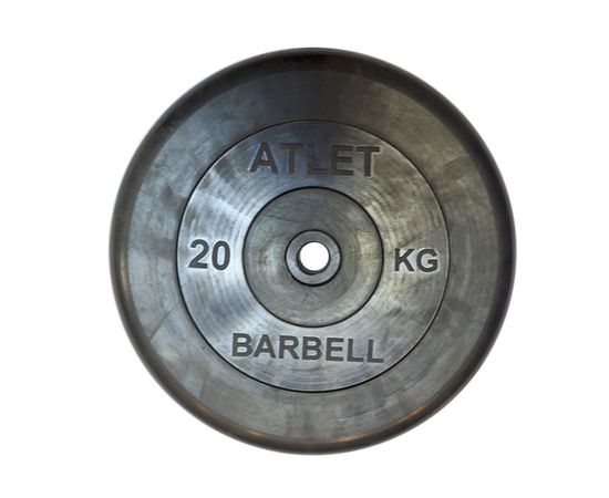 Диск обрезиненный BARBELL ATLET 20 кг (диаметр 51 мм)
