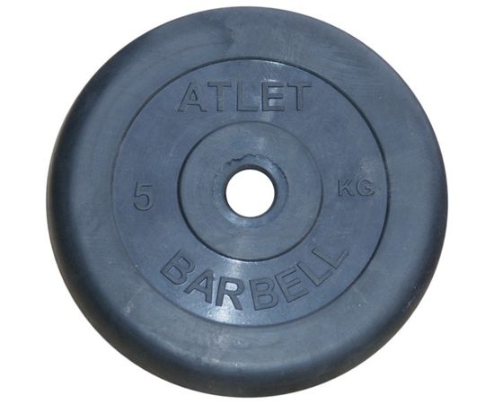 Диск обрезиненный BARBELL ATLET 5 кг (диаметр 51 мм)