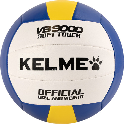 Мяч вол. KELME арт.8203QU5017-143, р. 5, 18 пан., синт.кожа (ПУ), маш.сш., бело-сине-желтый